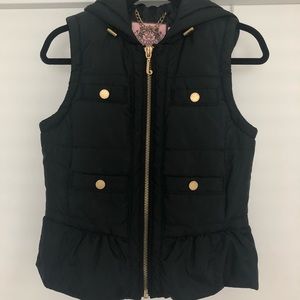 Juicy Couture Black Quilted Nylon Vest